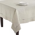Saro Lifestyle SARO  65 x 180 in. Rectangle Toscana Linen Blend Tablecloth - Natural 731.N65160B